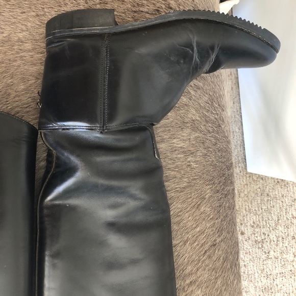 Equestrian black leather riding boots size 8 - Picture 4 of 11